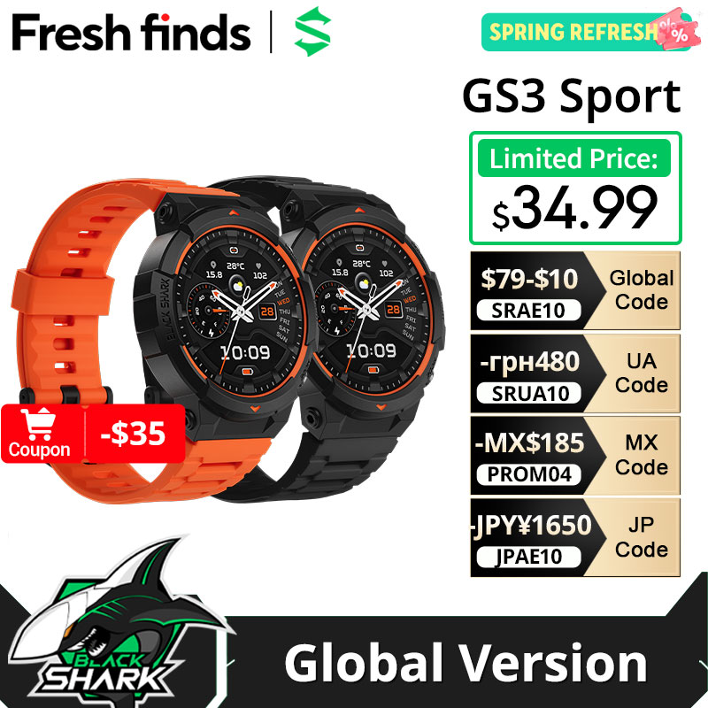 Japanese Life Quotes - グローバル版 Black Shark GS3 スポーツスマートウォッチ 1.43インチ