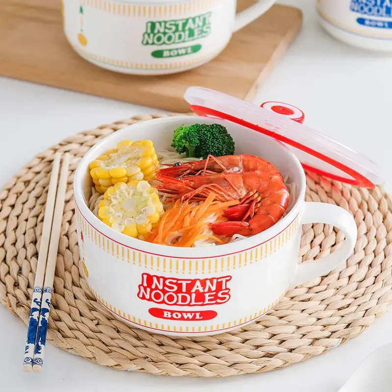 ふた付きクリエイティブセラミックインスタントヌードルボウル、 - Matcha Bowl Chawan のレビューと価格