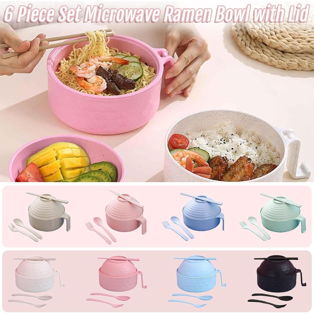 電子レンジラーメンボウル6個セット ラーメンボウルセット ラ - Matcha Bowl Chawan のレビューと価格
