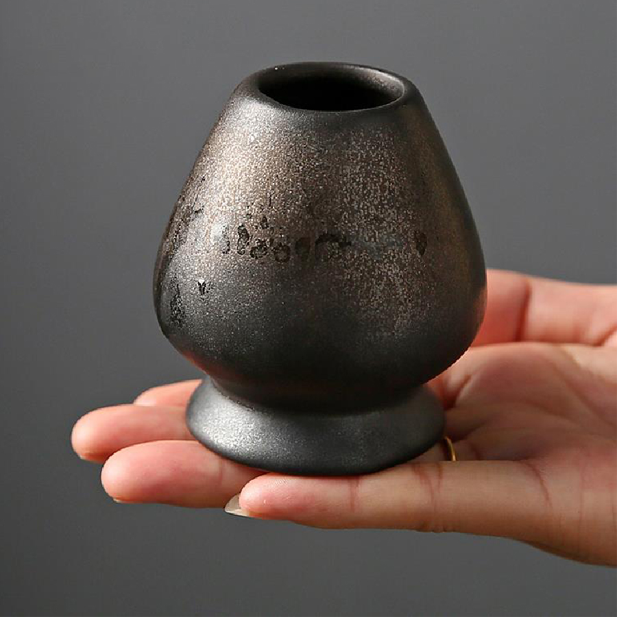 日本粗陶抹茶茶茶筅ホルダースタンドボウル竹泡立て器グラインダ - Matcha Bowl Chawan のレビューと価格
