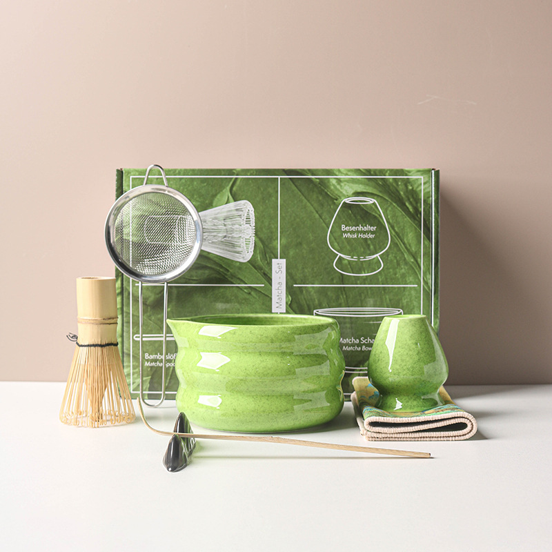 4/7点セット 日本抹茶セット 抹茶茶碗 口付き 宋代茶道具 - Matcha Bowl Chawan のレビューと価格