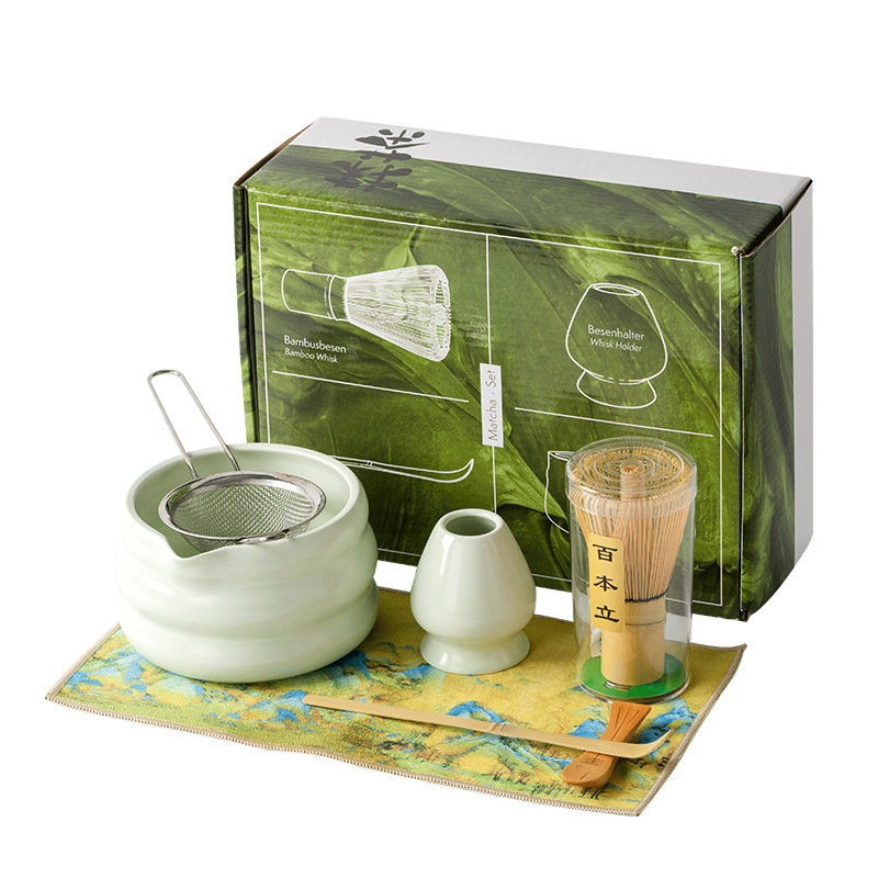 4/7点セット 日本抹茶セット 抹茶茶碗 口付き 宋代茶道具 - Matcha Bowl Chawan のレビューと価格